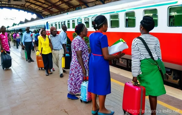 케냐 철도 프로젝트 - **A picturesque journey through the heart of Kenya on the Madaraka Express.**
    "A modern, sleek M...
